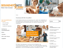 Tablet Screenshot of gesundheitsnetz-stjosef.de